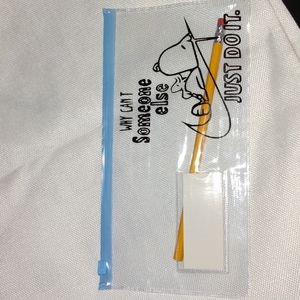 Why can't someone else just do it???? Pencil pouch with 1 pencil